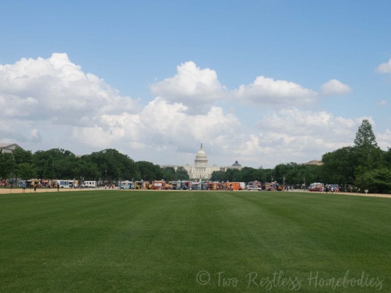 Washington DC Capital and food trucks