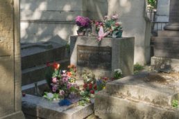 Jim Morrison's tomb at Pere Lachaise