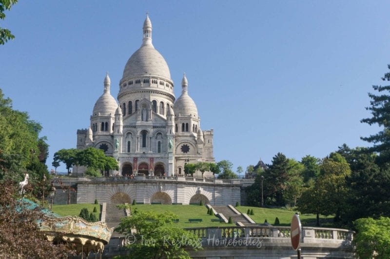 Sacre Coeur without crowds from below