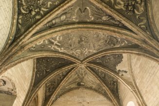 avignon papal palace interior ceiling painting