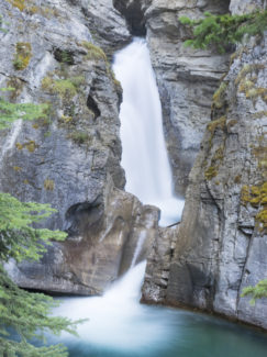 johnston canyon lower falls long exposure