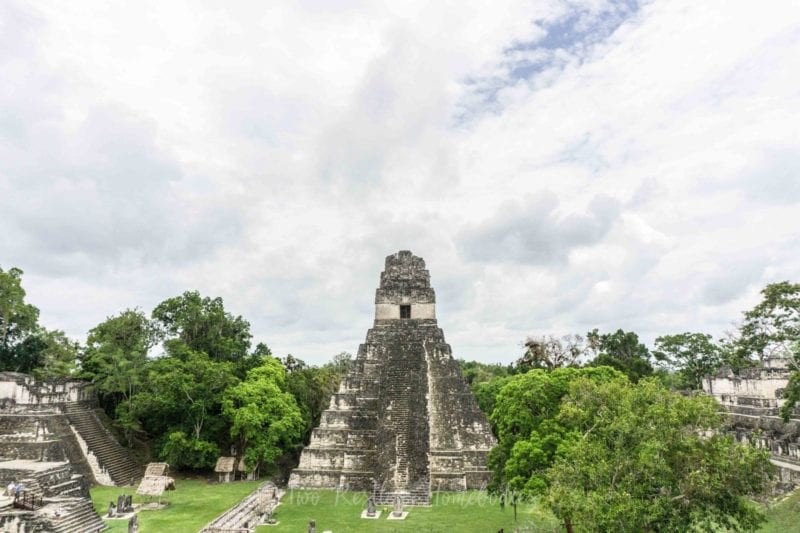 Tikal Grand Plaza and Temple of Great Jaguar iconic shot