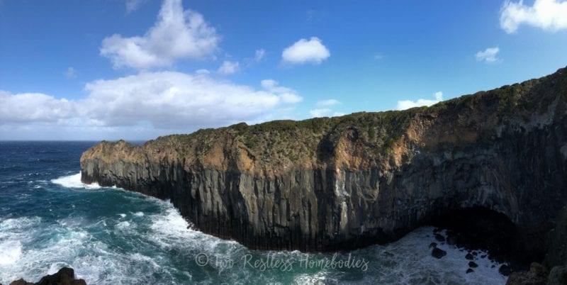 Baias da Agualva rock formations panorama, Terceira Azores