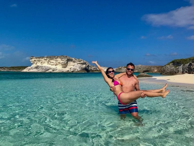 Emily and Aaron in the Bahamas - Two Dusty Travelers