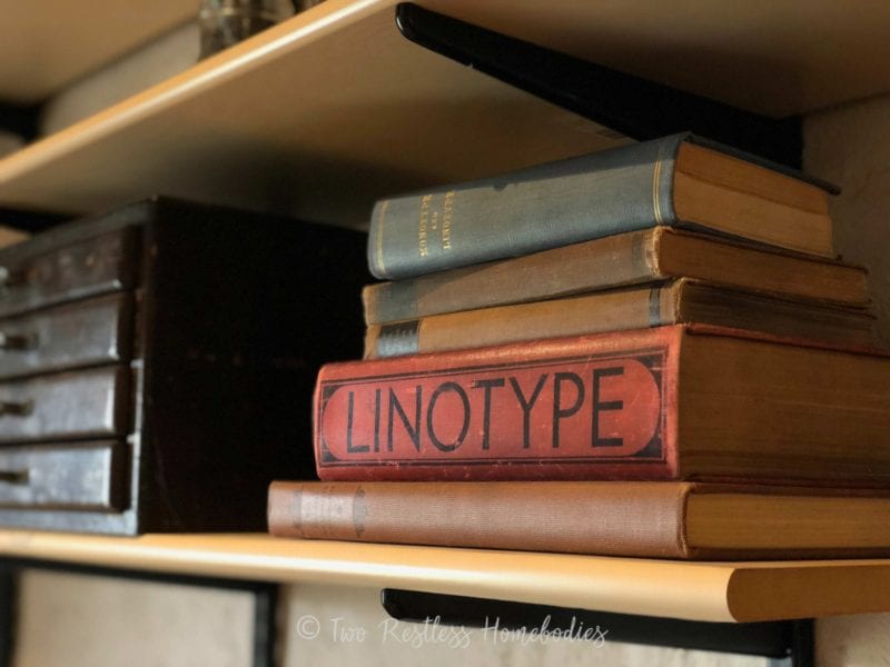 Mackenzie-Print-Museum-linotype-books-and-printing-supplies