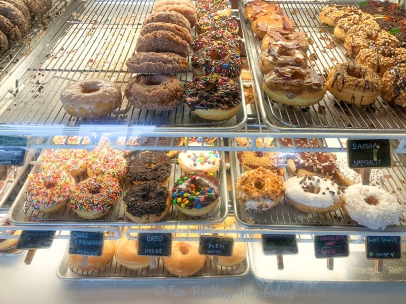 Sugar Shack donut case, Richmond VA