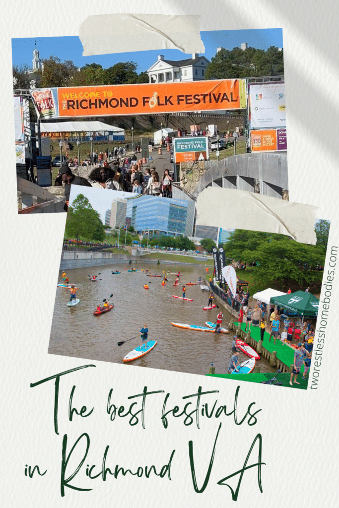 Pinterest graphic for the post The best festivals in Richmond VA