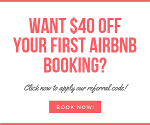 AirBNB referral code - Get $40 off your first AirBNB booking!