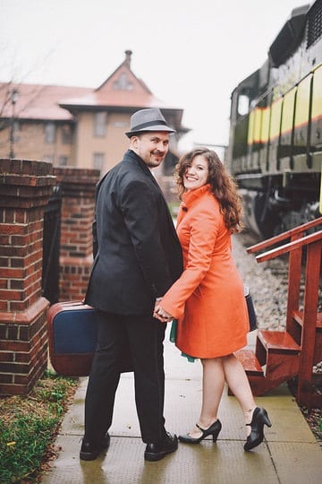 Vintage Amy and Nathan portrait - Two Drifters