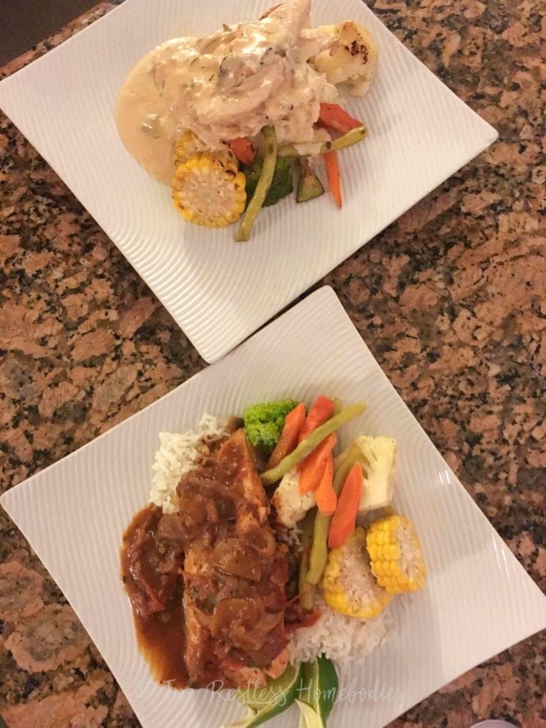 Chabil Mar snapper and chicken meals